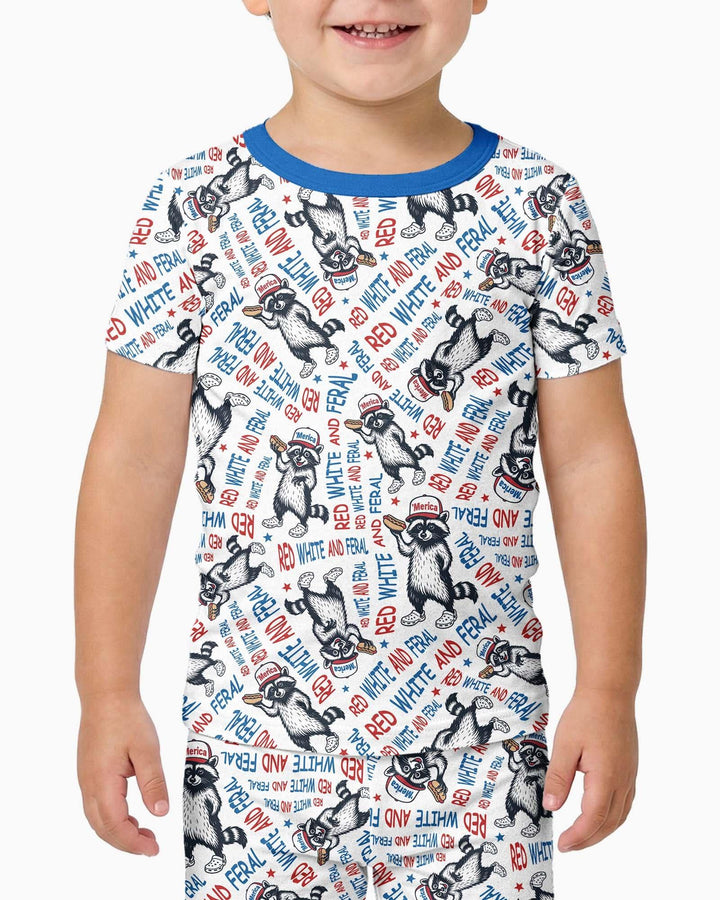Zweiteiliges, kurzärmliges Pyjama-Set mit Marienkäfern