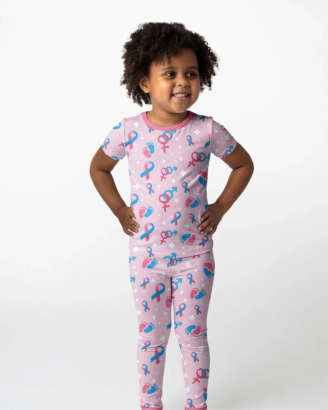 Zweiteiliges, kurzärmliges Pyjama-Set mit Marienkäfern