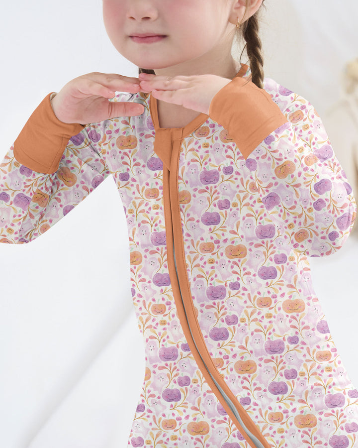 Pastel Pumpkins and Ghosts Bamboo Convertible Zippy