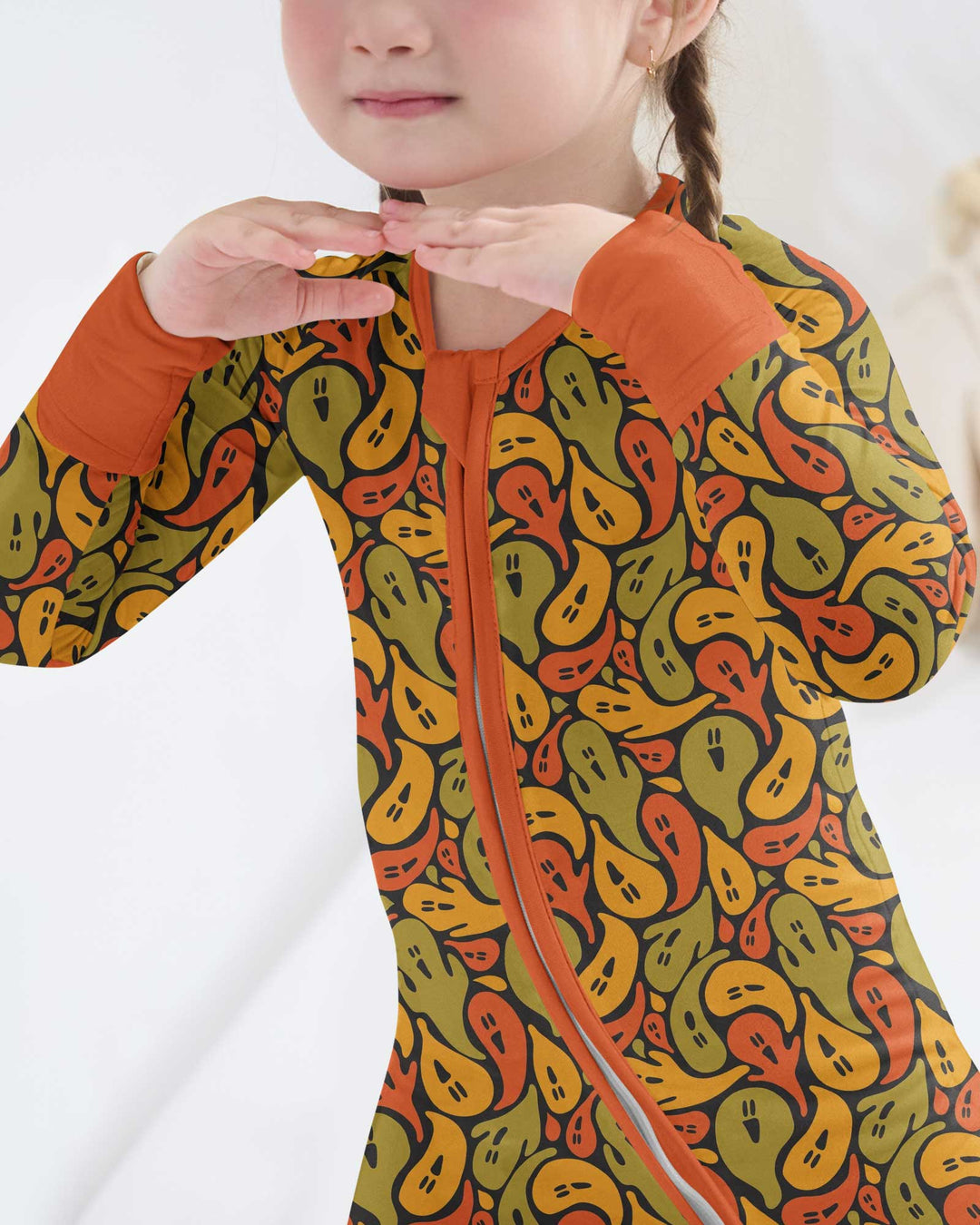 Retro Haunts & Happy Boos Bamboo Convertible Zippy