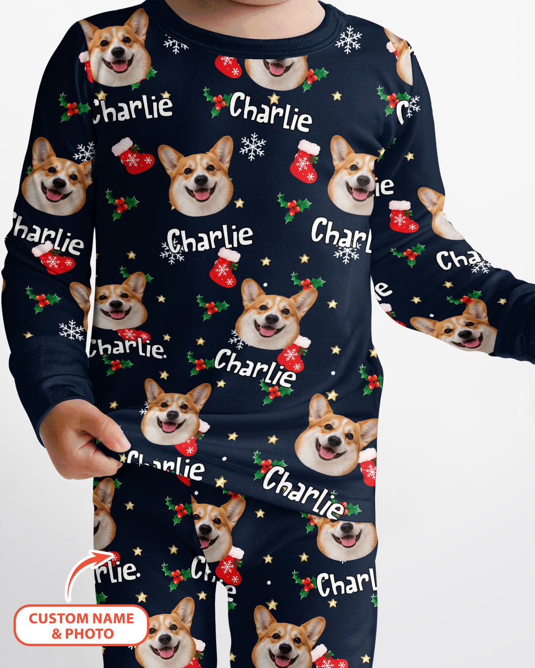 My Furry Christmas Bamboo Two Piece Long Sleeve Pajama Set