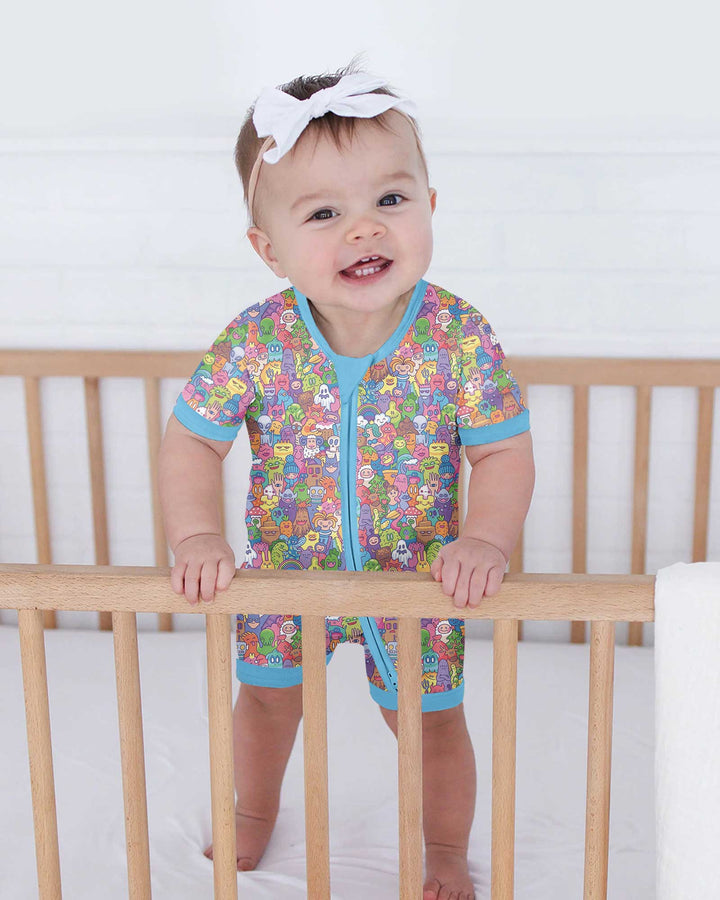 Doodle Characters Pastel Bamboo Shorty Zippy