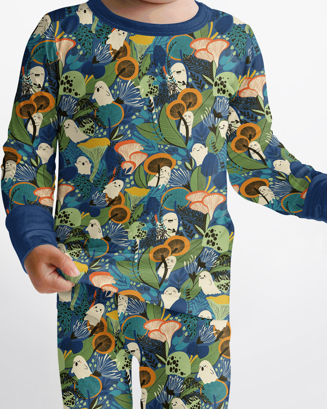 Ghost Forest Bamboo Two Piece Long Sleeve Pajama Set