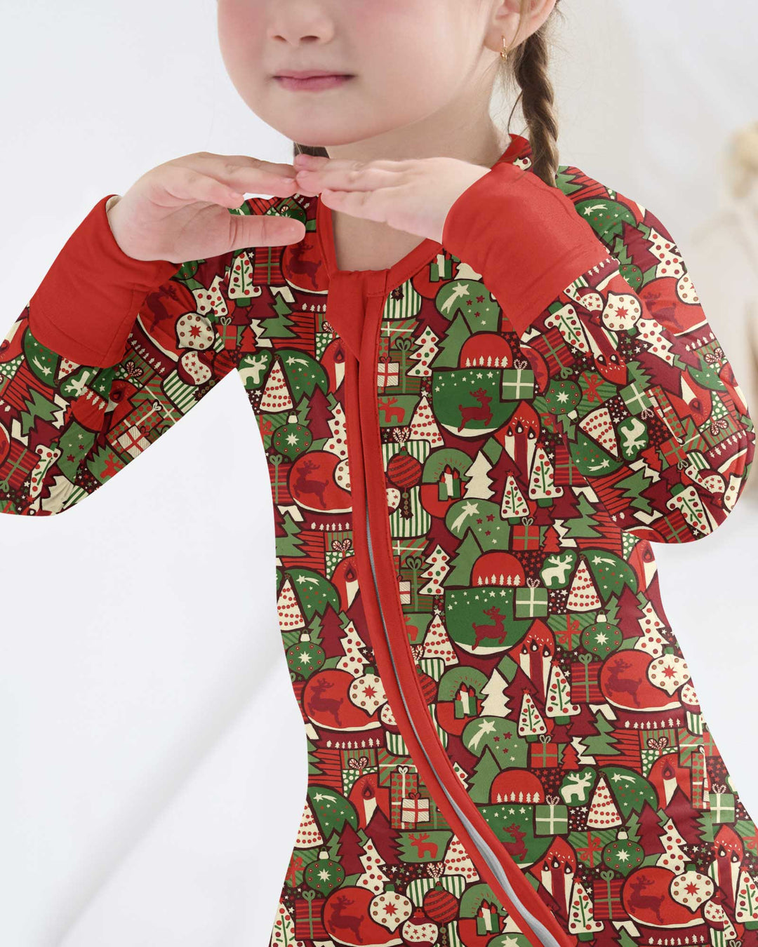 Christmas Time Mosaic Bamboo Convertible Zippy