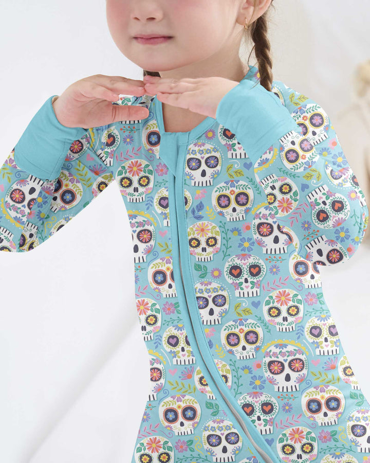 Floral Skull Bamboo Convertible Zippy