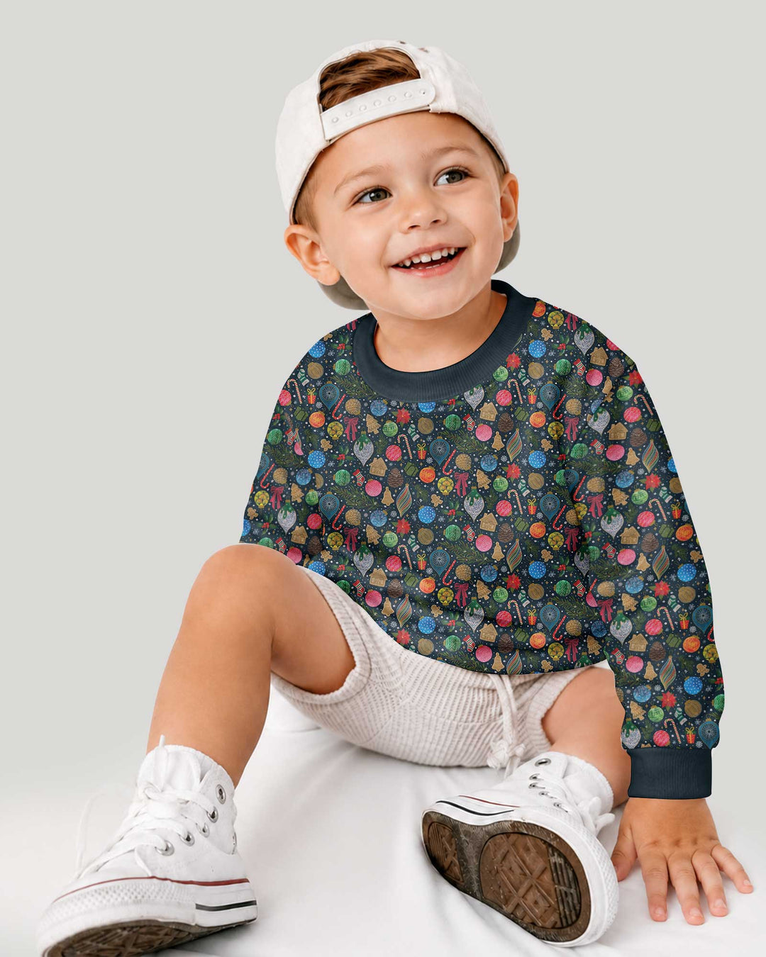 Holiday Ditsy Bamboo Crewneck Sweatshirt