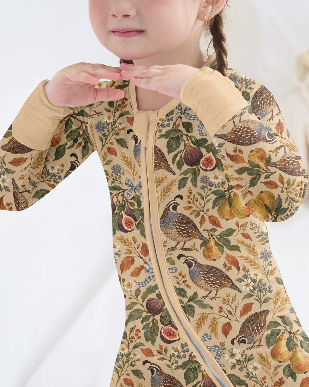 Quail & Pears Bamboo Convertible Zippy