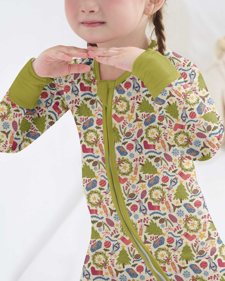 All Over Christmas Fun Bamboo Convertible Zippy