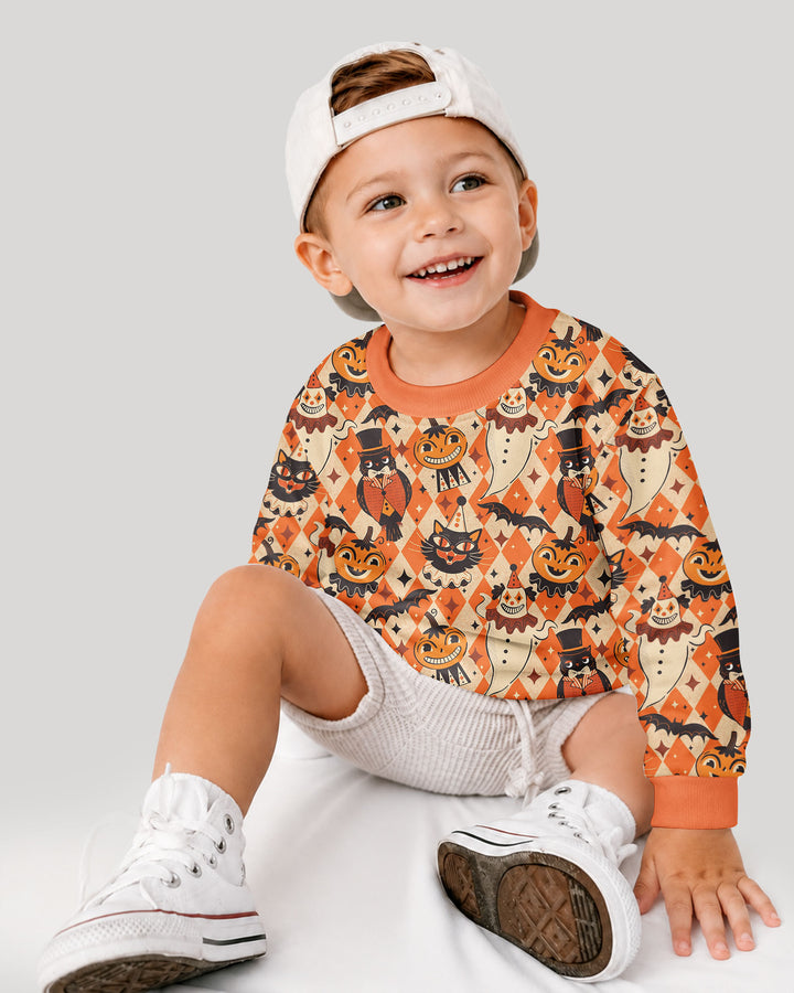 Vintage Halloween Carnival Bamboo Crewneck Sweatshirt