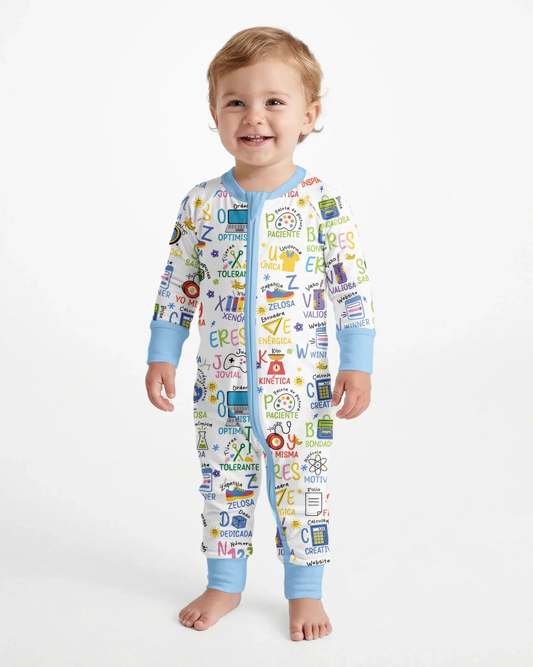 Gerippte Babykleidung mit individuellem Foto - Weich &amp; Skizzenhaft