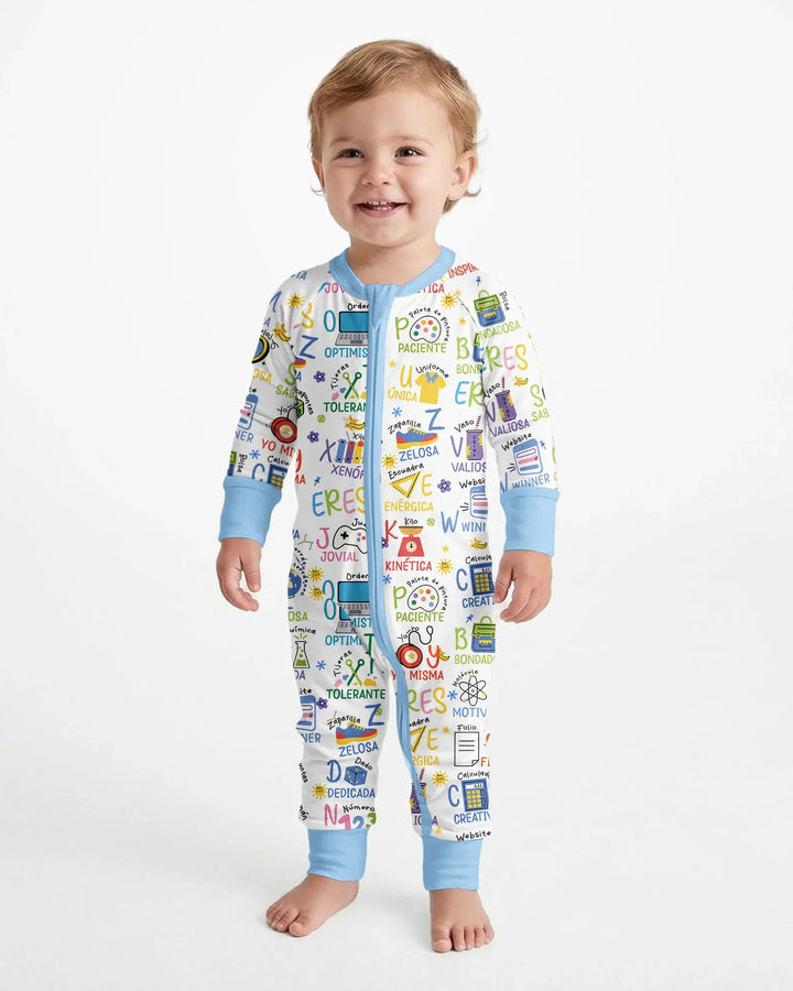Gerippte Babykleidung mit individuellem Foto - Weich &amp; Skizzenhaft