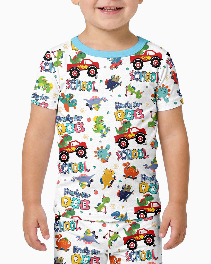 Zweiteiliges, kurzärmliges Pyjama-Set mit Marienkäfern