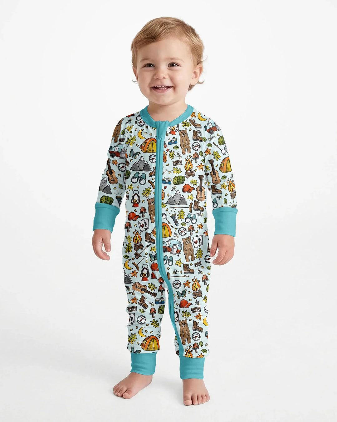 Gerippte Babykleidung mit individuellem Foto - Weich &amp; Skizzenhaft