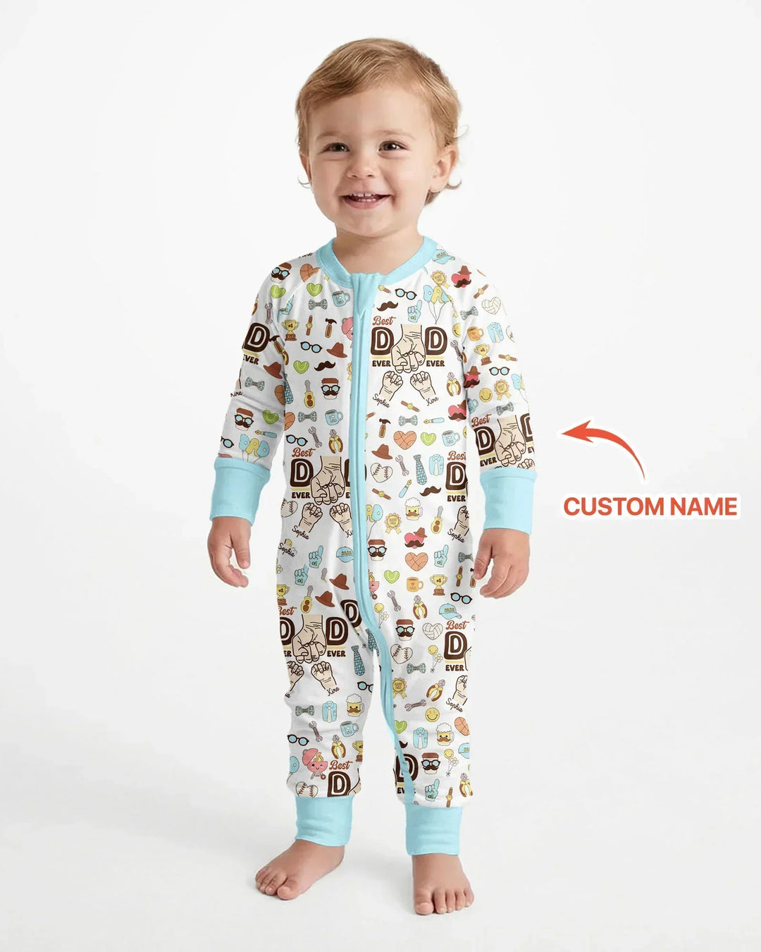 Gerippte Babykleidung mit individuellem Foto - Weich &amp; Skizzenhaft