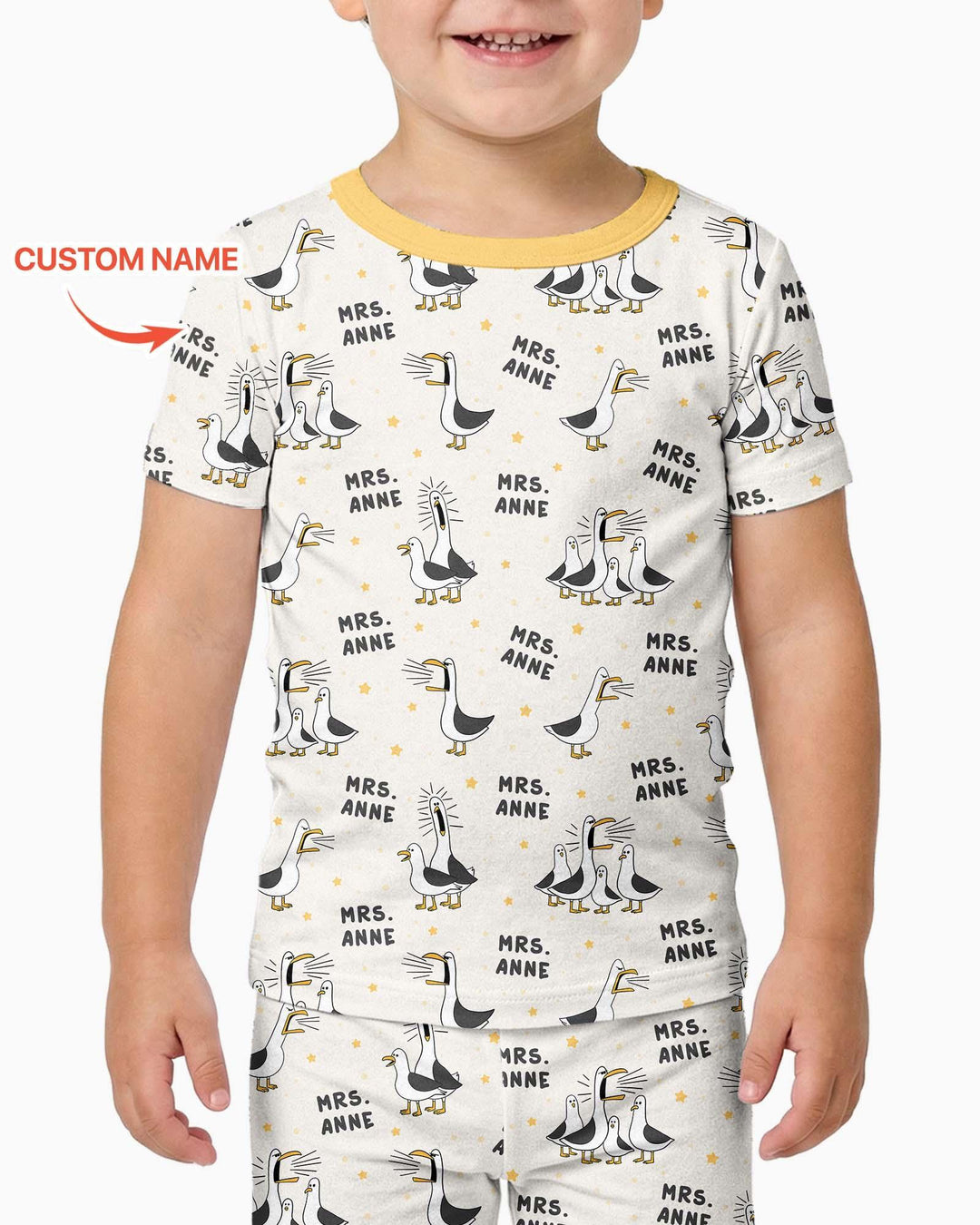 Zweiteiliges, kurzärmliges Pyjama-Set mit Marienkäfern