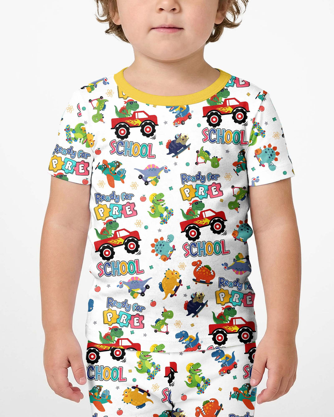 Schlafanzug-Set zweiteilig, kurze Ärmel, kurze Hose, Bambus