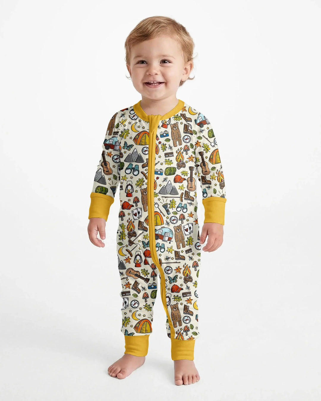 Gerippte Babykleidung mit individuellem Foto - Weich &amp; Skizzenhaft