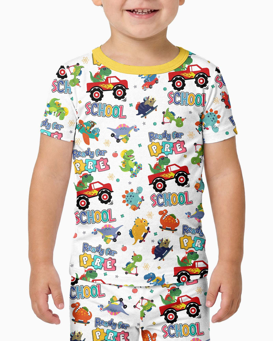 Zweiteiliges, kurzärmliges Pyjama-Set mit Marienkäfern