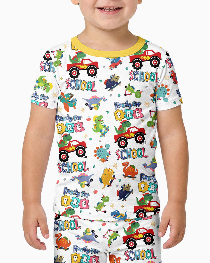 Zweiteiliges, kurzärmliges Pyjama-Set mit Marienkäfern