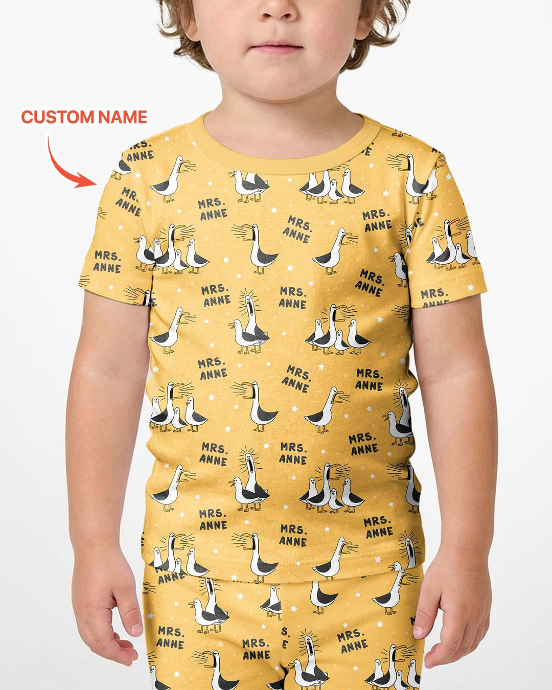 Zweiteiliges Pyjama-Set mit kurzen Ärmeln und Shorts im Sommer-Design