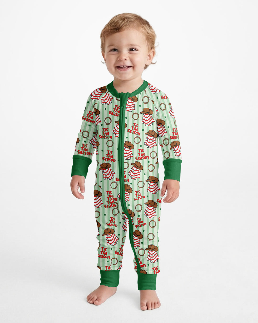 Western Christmas Tis the Season Bamboo Convertible Zippy