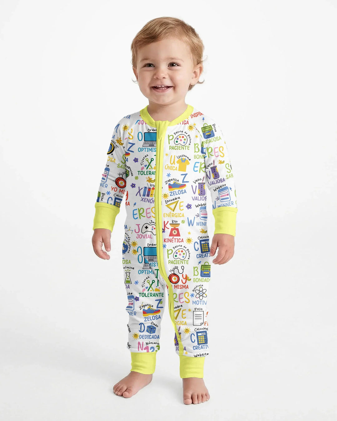 Gerippte Babykleidung mit individuellem Foto - Weich &amp; Skizzenhaft