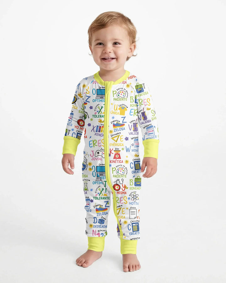 Gerippte Babykleidung mit individuellem Foto - Weich &amp; Skizzenhaft