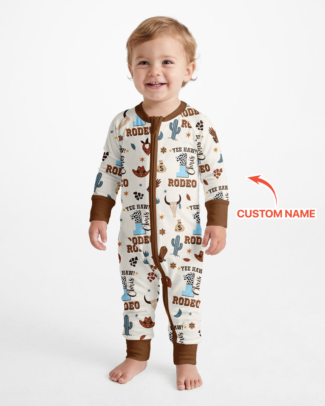 Personalized Cowboy Birthday Rodeo Bamboo Convertible Zippy