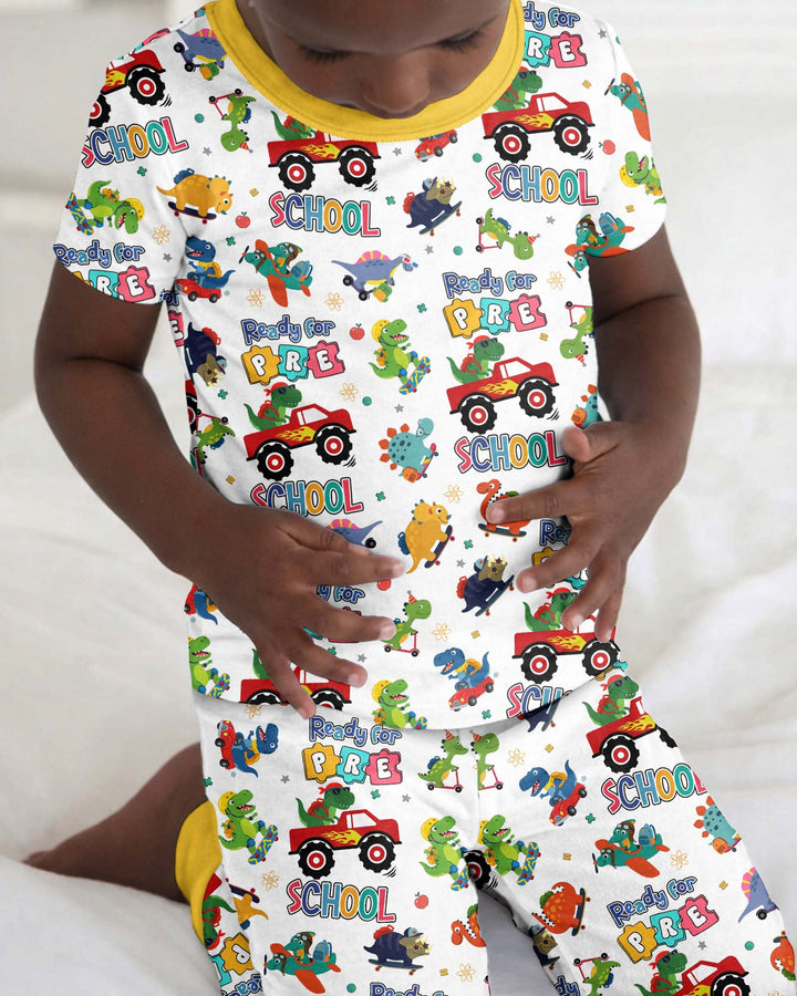Zweiteiliges, kurzärmliges Pyjama-Set mit Marienkäfern