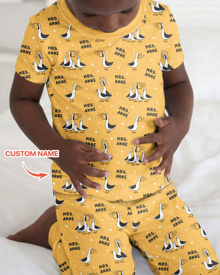 Zweiteiliges, kurzärmliges Pyjama-Set mit Marienkäfern