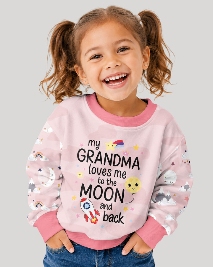 My Grandma Loves Me To The Moon And Back Bamboo Crewneck Sweatshirt