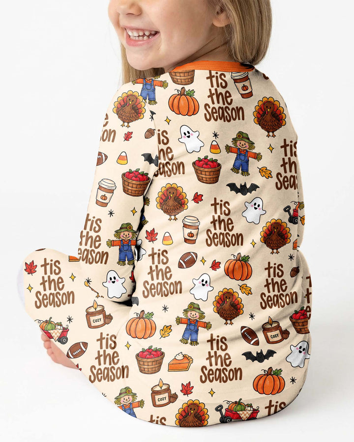 Fall Tis the Season Bamboo Two Piece Long Sleeve Pajama Set
