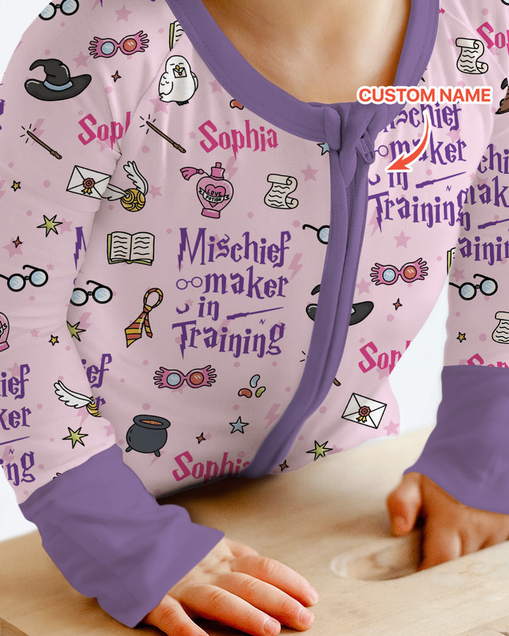 Custom Name Mischief Maker In Training Bamboo Convertible Zippy