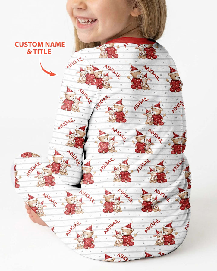 Custom Name I'm Not Spoiled Bamboo Two Piece Long Sleeve Pajama Set