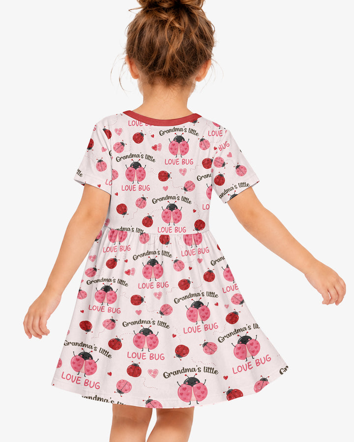 Grandma's Little Love Bug Bamboo Twirl Dress