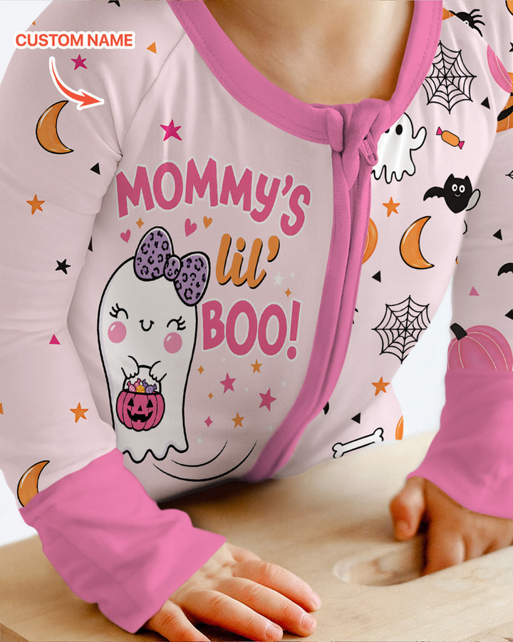 Custom Name Mommy's Lil' Boo Bamboo Convertible Zippy