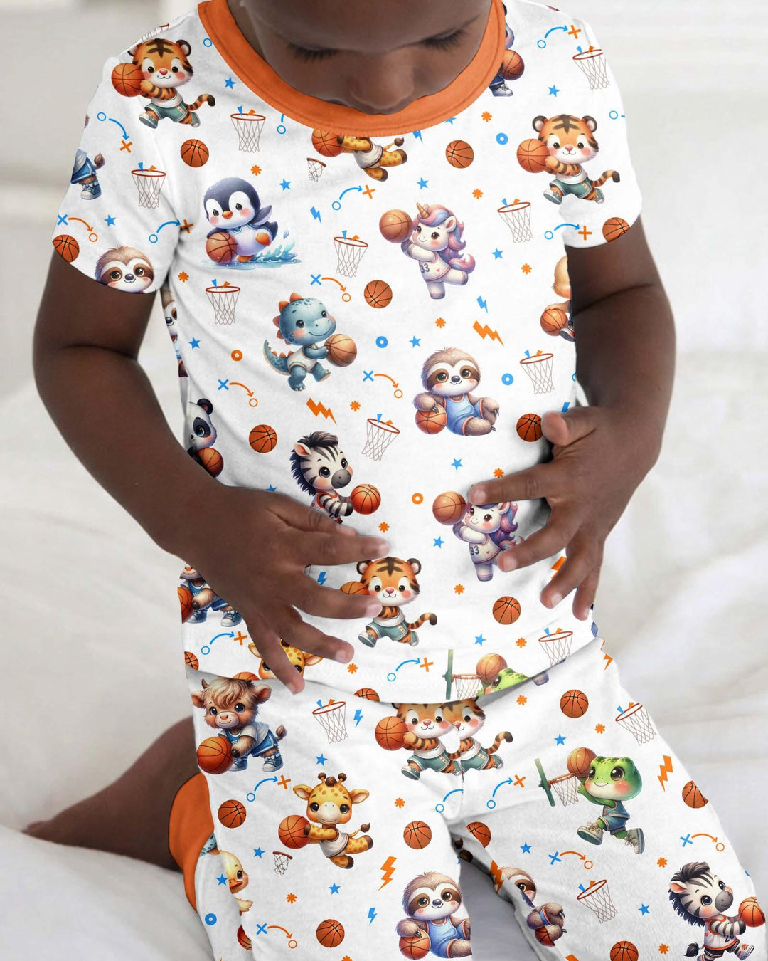 Zweiteiliges, kurzärmliges Pyjama-Set mit Marienkäfern