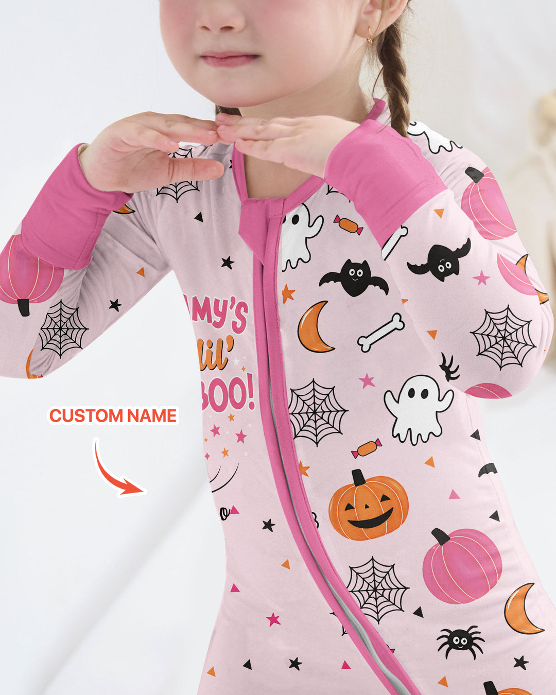 Custom Name Mommy's Lil' Boo Bamboo Convertible Zippy