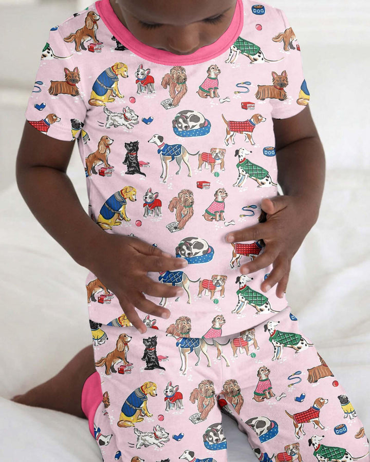 Zweiteiliges, kurzärmliges Pyjama-Set mit Marienkäfern