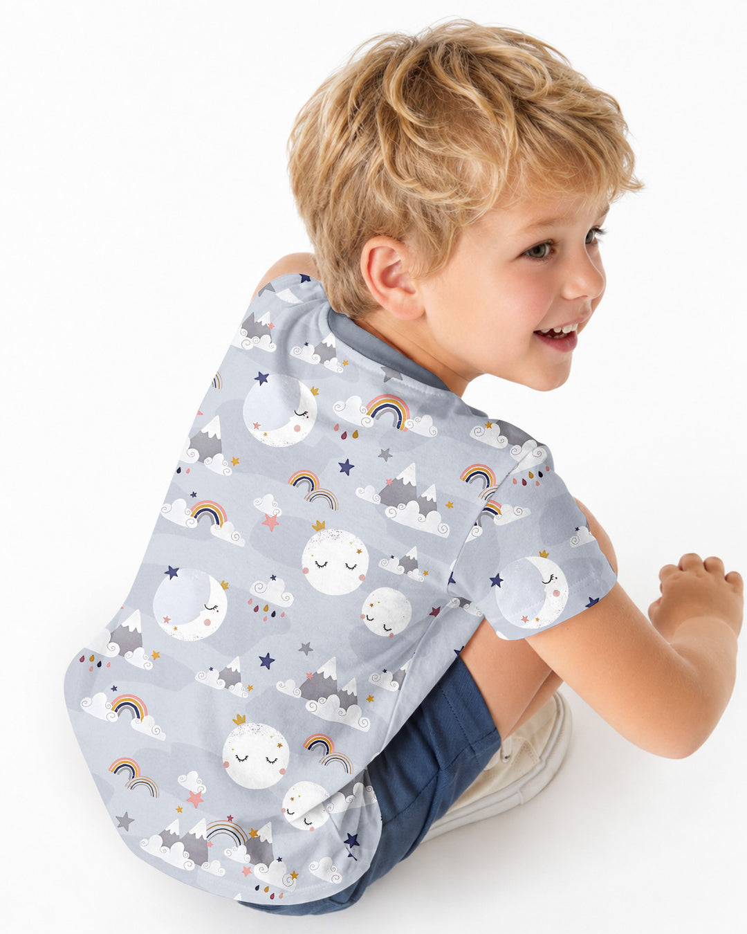 My Grandma Loves Me To The Moon And Back Bamboo Crewneck T-Shirt