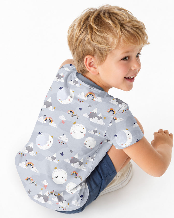 My Grandma Loves Me To The Moon And Back Bamboo Crewneck T-Shirt