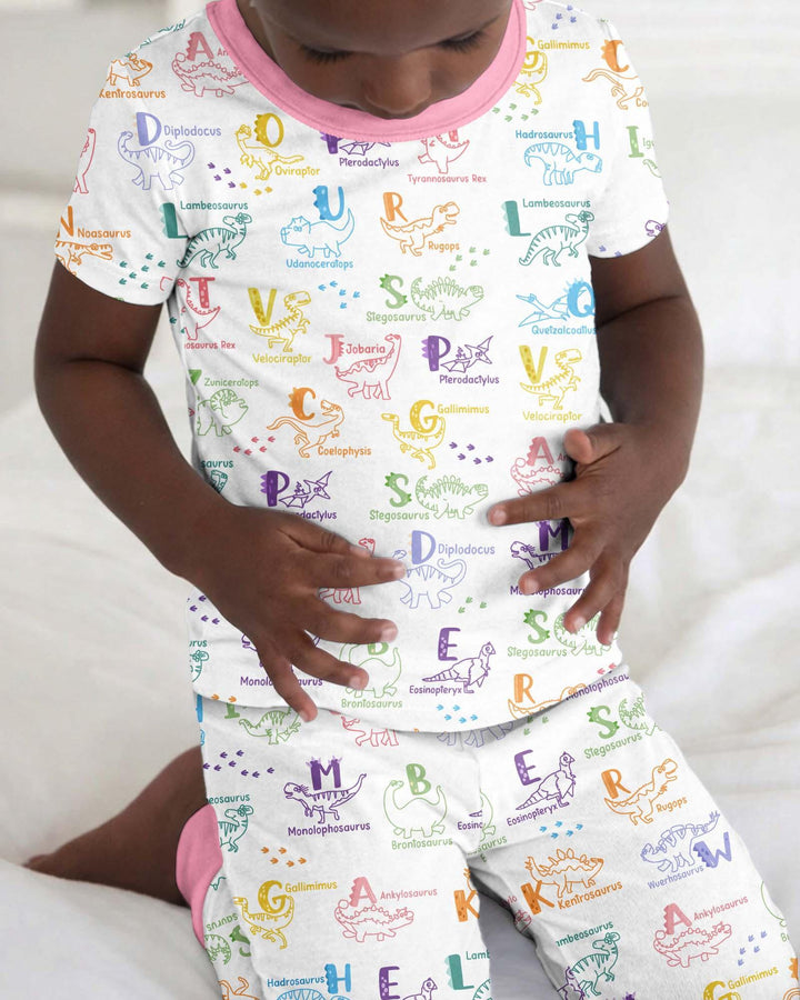 Zweiteiliges, kurzärmliges Pyjama-Set mit Marienkäfern