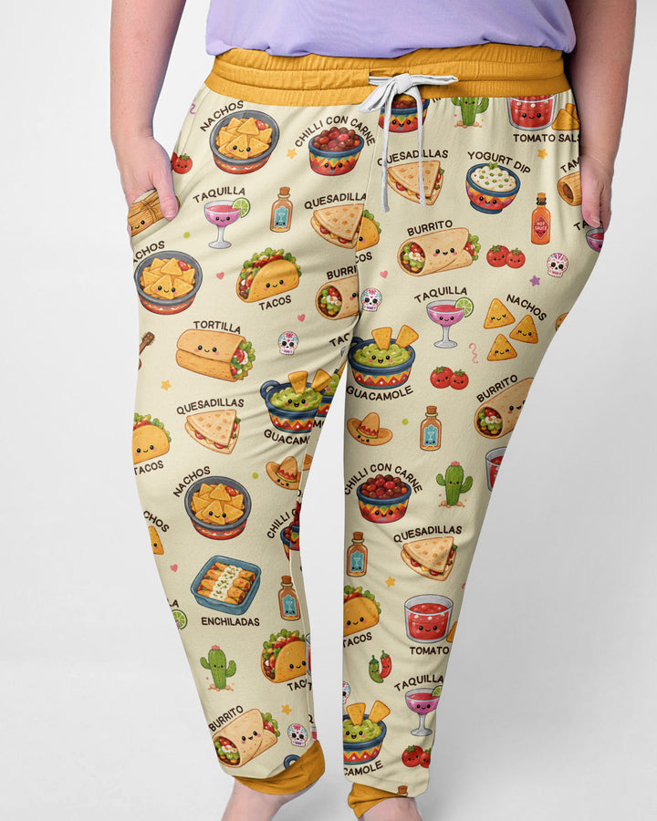 Kawaii Mexican Food Bamboo Women Pajama Set