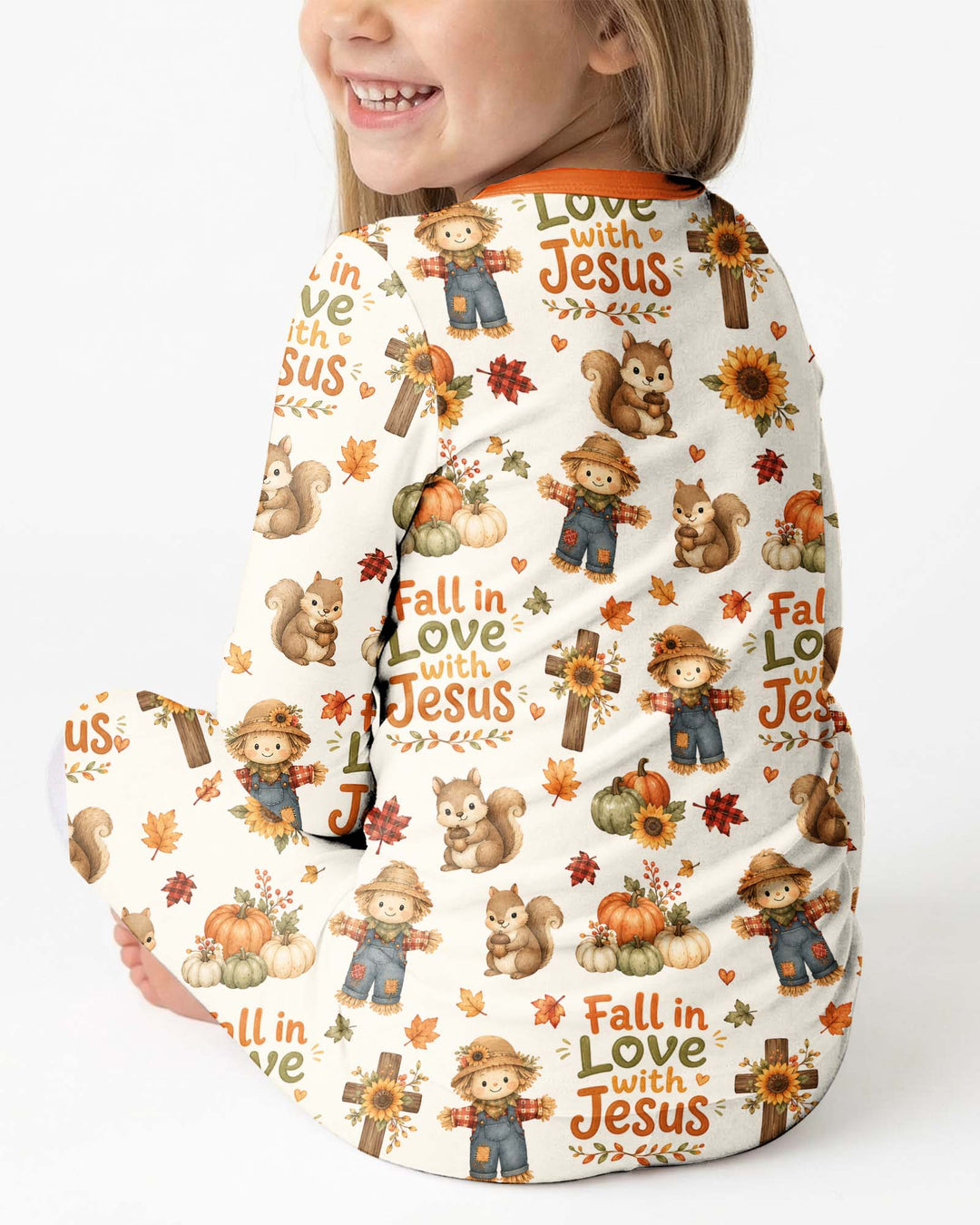 Fall For Jesus Bamboo Two Piece Long Sleeve Pajama Set