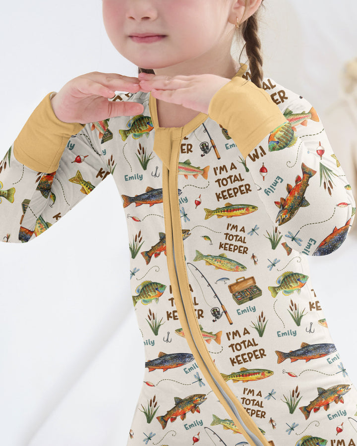 I Am A Total Keeper Custom Name Bamboo Convertible Zippy