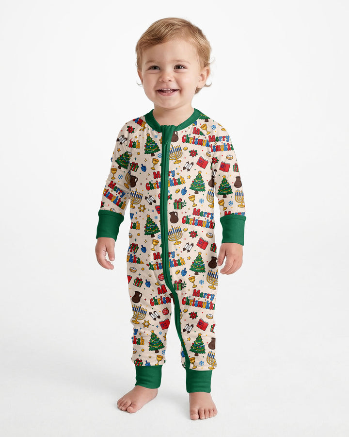 Merry Chrismukkah Bamboo Convertible Zippy