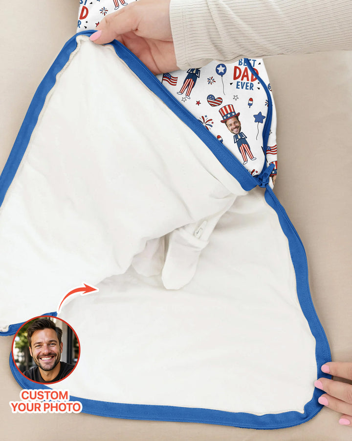Schlafsack aus Bambus-Musselin – personalisierbar