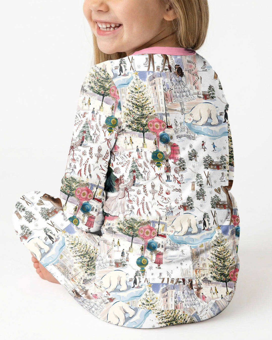 Enchanted Winter Wonderland Bamboo Two Piece Long Sleeve Pajama Set