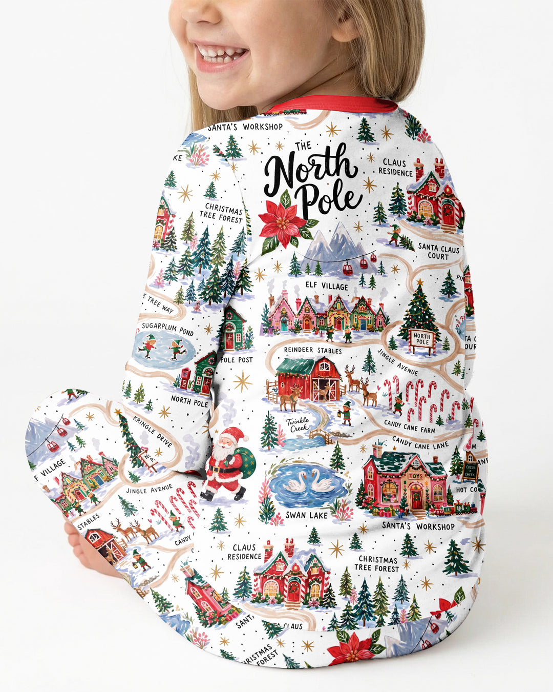 The North Pole Bamboo Two Piece Long Sleeve Pajama Set