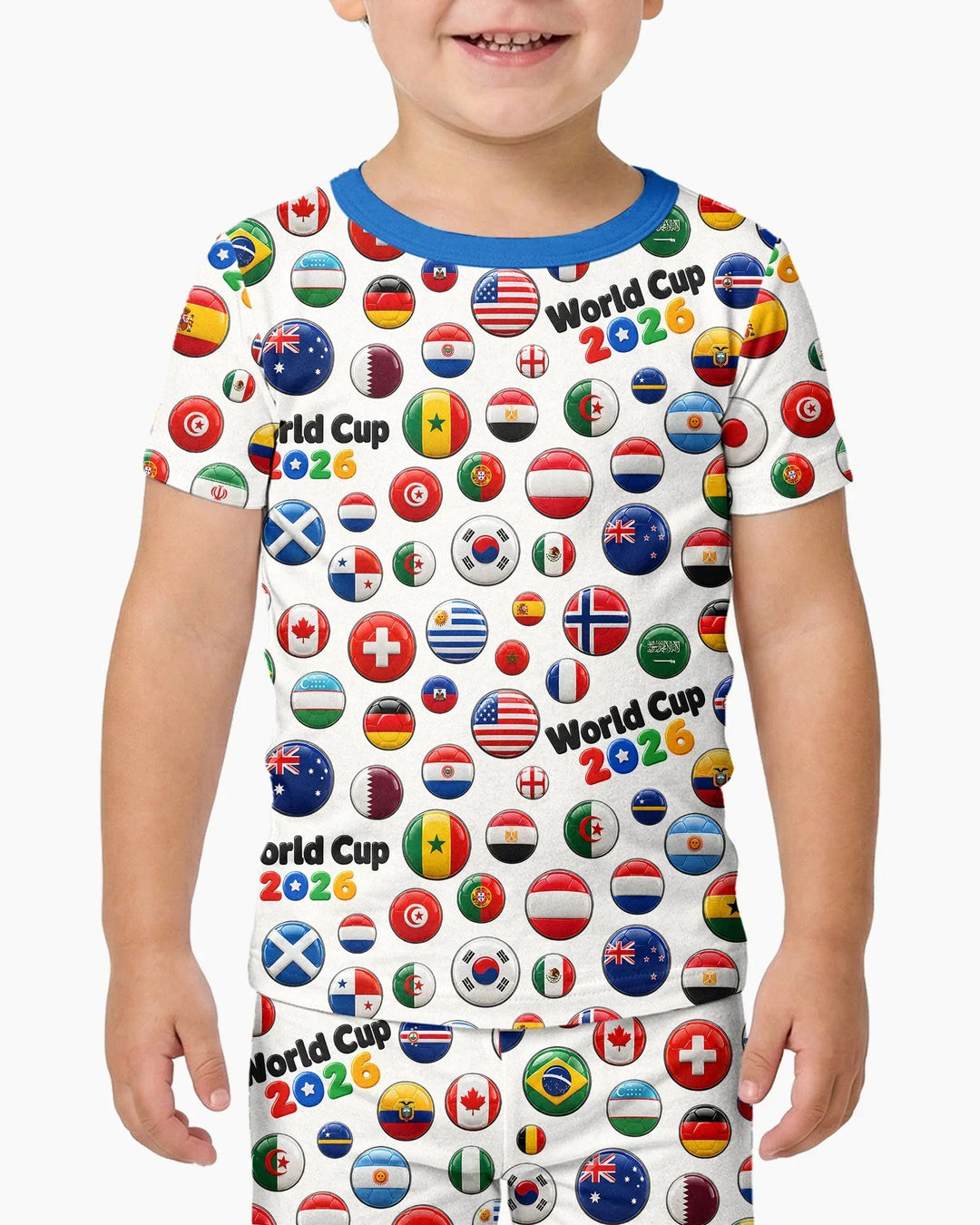 Zweiteiliges, kurzärmliges Pyjama-Set mit Marienkäfern